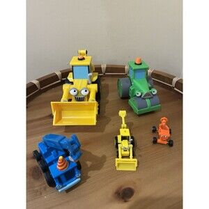 Bob The Builder Lot of 5 Talking Scoop, Dizzy, Lofty, Roley, Mini Scoop,  Toys
